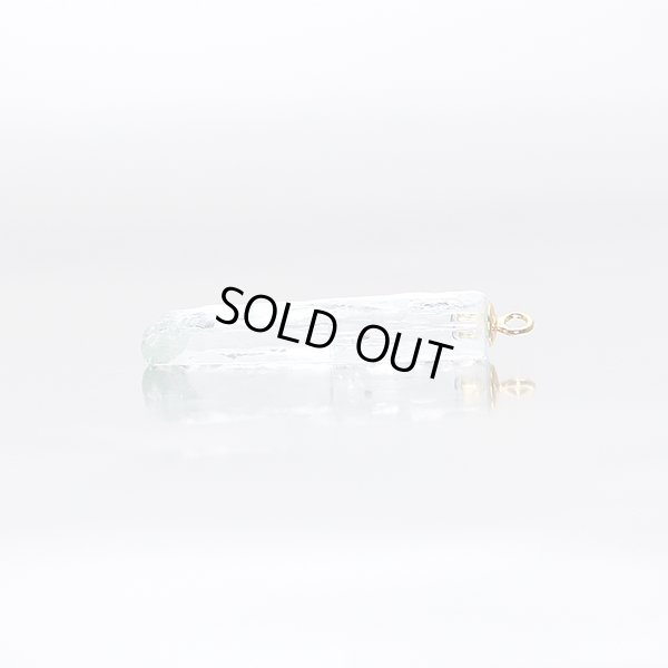 画像7: 【晶】アクアマリン（原石）ネックレスチャーム K18YG（イエローゴールド） No.5