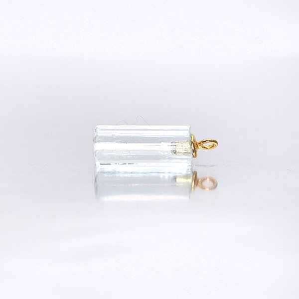 画像7: 【晶】アクアマリン（原石）ネックレスチャーム K18YG（イエローゴールド） No.7