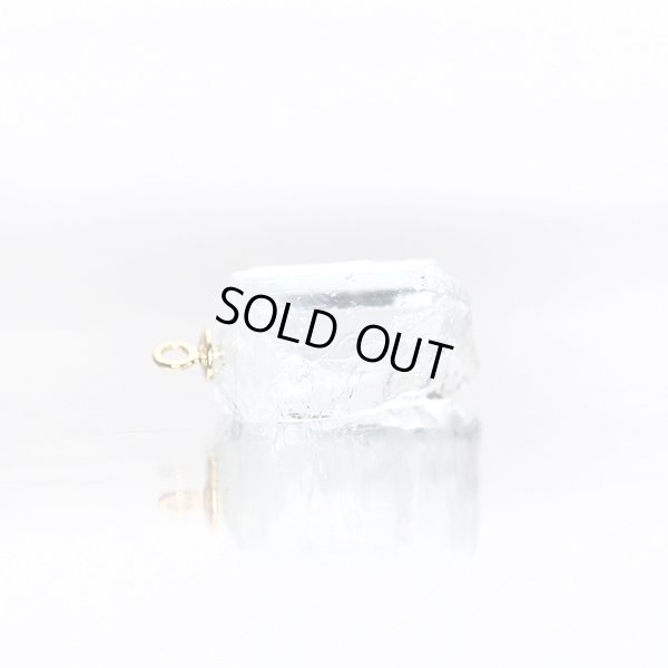 画像8: 【晶】アクアマリン（原石）ネックレスチャーム K18YG（イエローゴールド） No.1