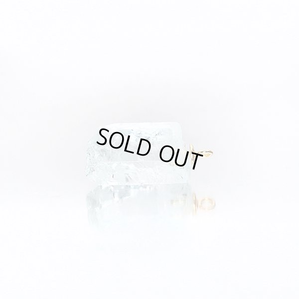 画像7: 【晶】アクアマリン（原石）ネックレスチャーム K18YG（イエローゴールド） No.1