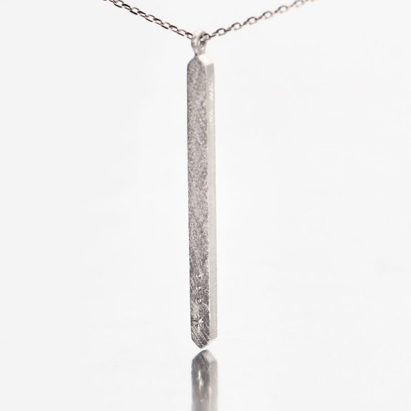 画像4: 【クリスタル】クリスタルダイヤモンドバー ネックレスチャーム Pt950h 