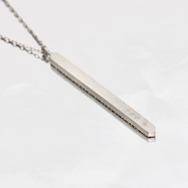 画像7: 【クリスタル】クリスタルダイヤモンドバー ネックレスチャーム Pt950h 