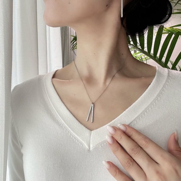 画像11: 【クリスタル】クリスタルバー フックピアス Pt950h 