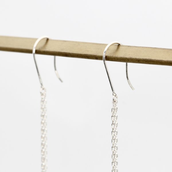 画像3: 【清流 SEIRYU】ロングチェーンピアス / イヤリング (シルバー)
