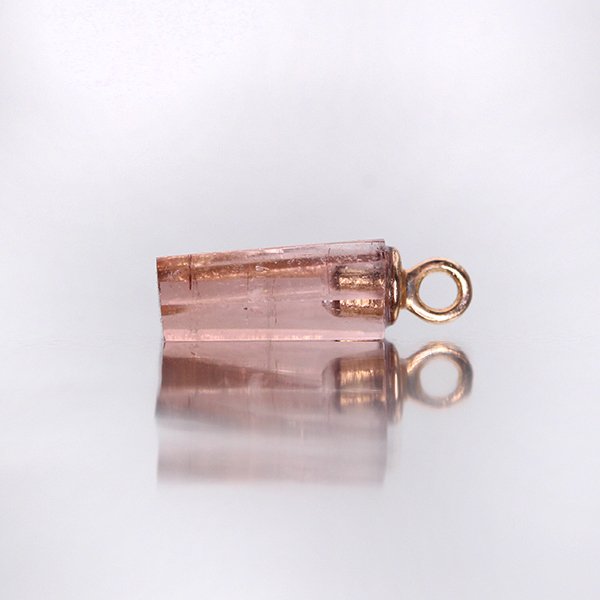 画像8: 【晶】ピンクトルマリン（ラフカット）ネックレスチャーム K18RPG（ピンクゴールド） No.5