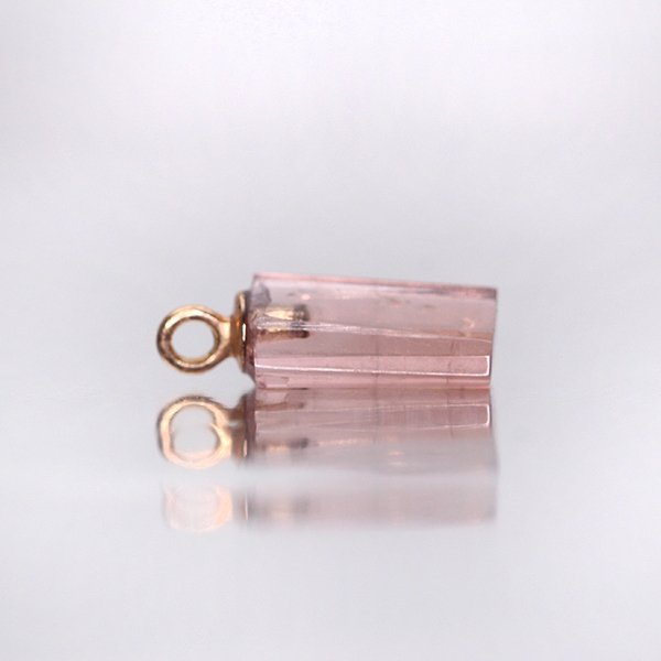 画像9: 【晶】ピンクトルマリン（ラフカット）ネックレスチャーム K18RPG（ピンクゴールド） No.5