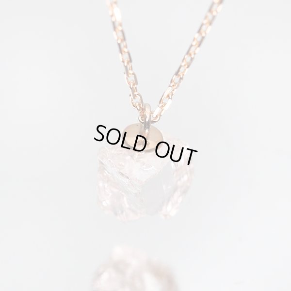 画像5: 【晶】インペリアルトパーズ（原石）ネックレスチャーム K18RPG（ピンクゴールド） No.1